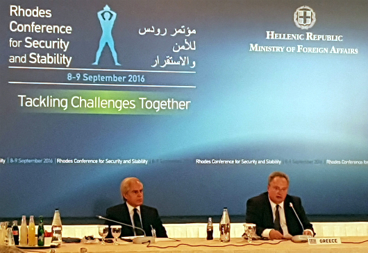 Foreign Minister’s Nikos Kotzias opening address to the Conference for Security & Stability (Rhodes, 8 September, 2016) Foreign Minister’s Nikos Kotzias opening address to the Conference for Security & Stability (Rhodes, 8 September, 2016)