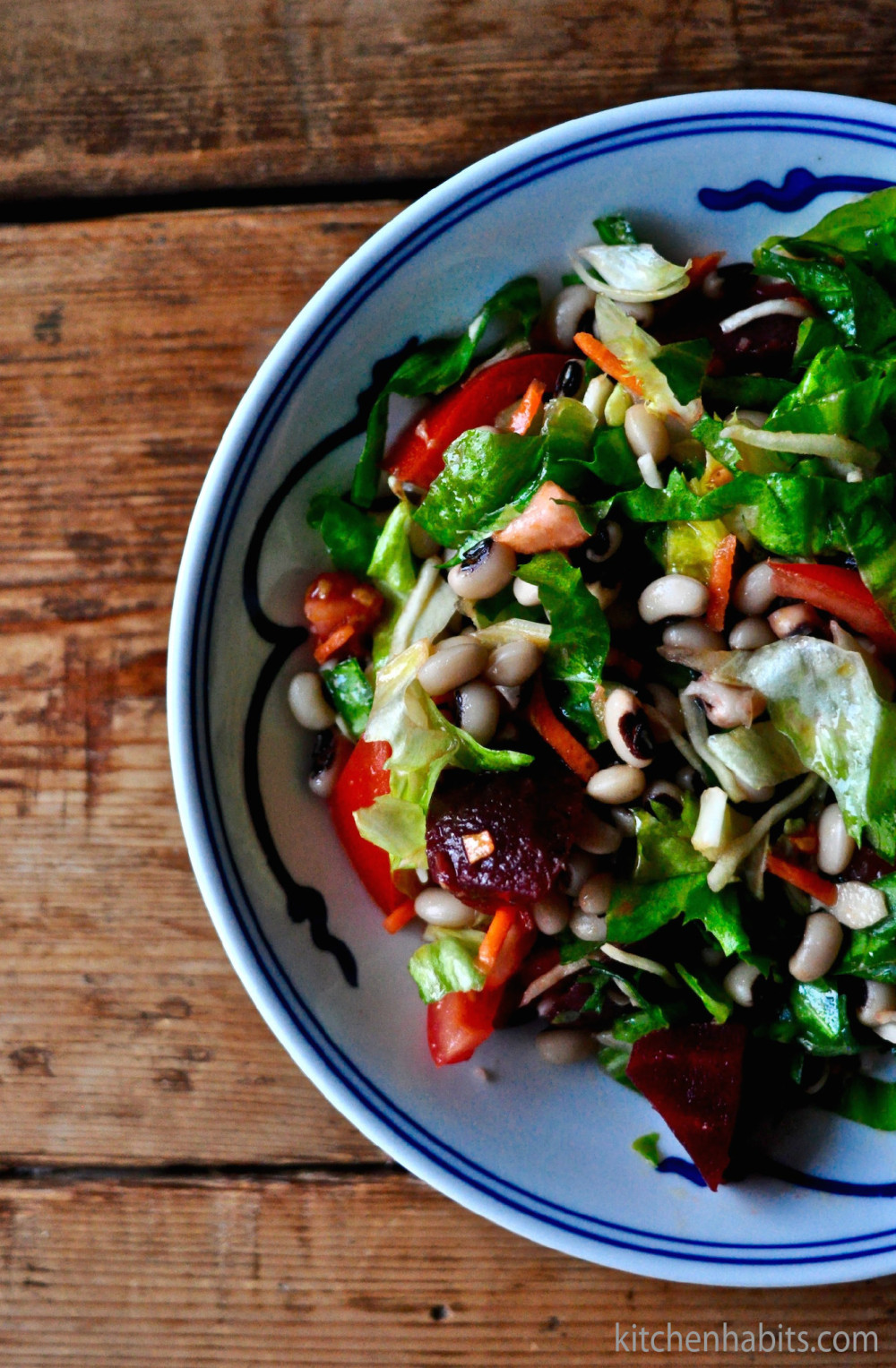 Σαλάτα με φασόλια μαυρομάτικα – Salad with black eyed beans Σαλάτα με φασόλια μαυρομάτικα – Salad with black eyed beans