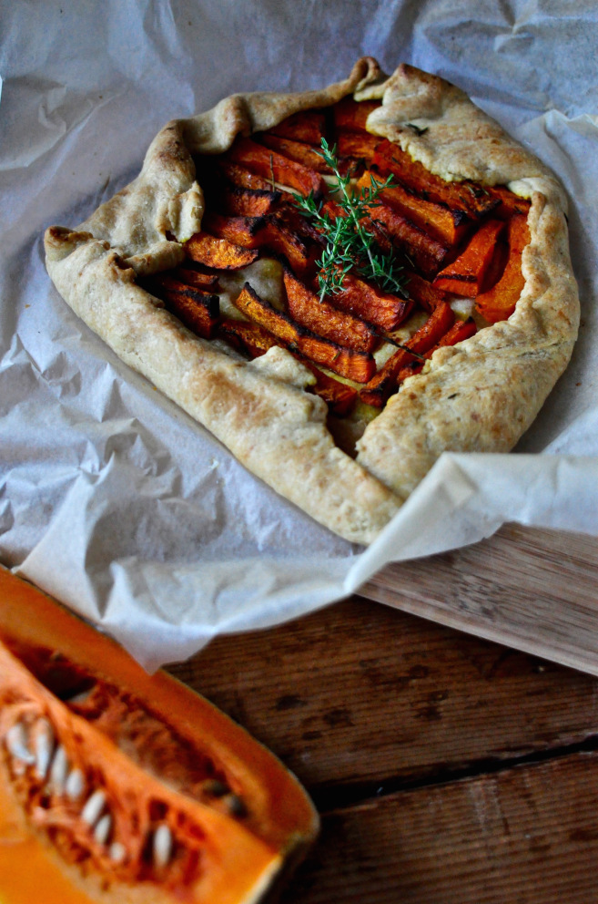Ανοιχτή πίτα με γλυκοκολοκύθα – Butternut squash pie Ανοιχτή πίτα με γλυκοκολοκύθα – Butternut squash pie